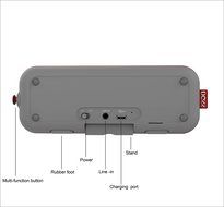 DOSS Pie Portable Bluetooth speakers,Ultra Slim Pocket-Sized Portable Wireless Stereo Speakers with Dual Drivers... N16
