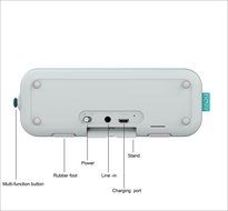 DOSS Pie Portable Bluetooth speakers,Ultra Slim Pocket-Sized Portable Wireless Stereo Speakers with Dual Drivers... N21