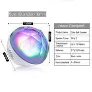 Airmate &reg; Wireless Speaker, Portable LED Color Ball 10 Hours Stereo Bluetooth Speaker with Remote Control/Support... N4