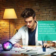 Airmate &reg; Wireless Speaker, Portable LED Color Ball 10 Hours Stereo Bluetooth Speaker with Remote Control/Support... N7