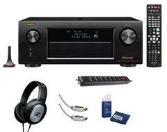 Denon AVRX4200W 7.2 Channel Full 4K Ultra HD A/V Receiver with Bluetooth and Wi-Fi + Sennheiser HD201 Lightweight...