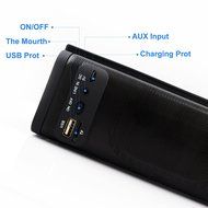 QMSSIC S311 10W Portable Wireless Bluetooth Speaker Bass Sound with Mic for Handsfree, Supports SD Card, LINE... N4
