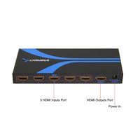 Sabrent High Definition 5x1 HDMI switch with IR wireless remote and AC Power adapter - supports 3D, 1080p (ST-HDMI) N7