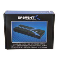 Sabrent High Definition 5x1 HDMI switch with IR wireless remote and AC Power adapter - supports 3D, 1080p (ST-HDMI) N11