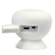 TINYPONY Waterproof Mini Mushroom Wireless Bluetooth Speaker (White) N2