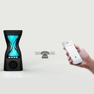 Happy Hours - Creative Hourglass Wireless Bluetooth Bass Speaker with Led Color Changing and Rechargeable Li-battery... N3