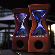 Happy Hours - Creative Hourglass Wireless Bluetooth Bass Speaker with Led Color Changing and Rechargeable Li-battery... N6