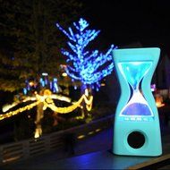 Happy Hours - Creative Hourglass Wireless Bluetooth Bass Speaker with Led Color Changing and Rechargeable Li-battery... N7