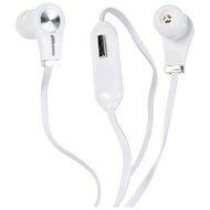 2BOOM Professional Sound Comfort Wired Earbuds with Microphone and Volume Control White