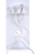 2BOOM Professional Sound Comfort Wired Earbuds with Microphone and Volume Control White N2