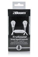 2BOOM Professional Sound Comfort Wired Earbuds with Microphone and Volume Control White N3