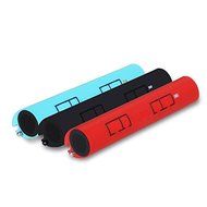 Portable Bluetooth Speaker Built-in 1000mAh Power Bank FM Radio LED light Multi-function Loudspeaker Color Red