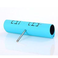 Portable Bluetooth Speaker Built-in 1000mAh Power Bank FM Radio LED light Multi-function Loudspeaker Color Red N2