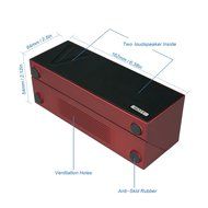 HOTT S203T 6W Dual-Driver Portable Bluetooth STEREO Speaker, Long Playtime Up to 1500mAh Rechargeable Li-Polymer... N5