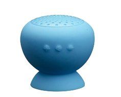 Generic Mushroom Mini Bluetooth Speaker Wireless Waterproof Silicon Suction-Blue