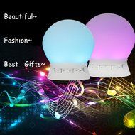 Alloet Creative Multi-function Handsfree Mini Bluetooth 4.0 Night Light App Controlled Speaker Alarm with Color... N4