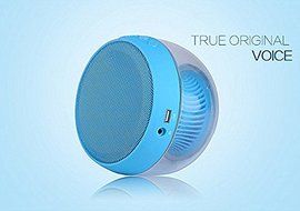 Smileto Multifunctional LED 3D Wireless Bluetooth Round Speaker With Plug-in Card, Waterproof, BASS, Call Function... N2