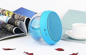 Smileto Multifunctional LED 3D Wireless Bluetooth Round Speaker With Plug-in Card, Waterproof, BASS, Call Function... N4