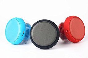 Smileto Multifunctional LED 3D Wireless Bluetooth Round Speaker With Plug-in Card, Waterproof, BASS, Call Function... N7