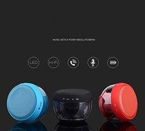 Smileto Multifunctional LED 3D Wireless Bluetooth Round Speaker With Plug-in Card, Waterproof, BASS, Call Function... N8