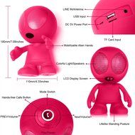 Alien Portable Wireless Bluetooth Speaker w/Stereo &amp; Clear Bass Subwoofer N3