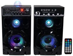 GLI Club Q6.5 Dual 6.5" Bluetooth Home Theatre Speakers USB/SD/Radio+Disco Ball