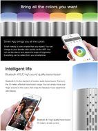 Bluetooth Amanico Wireless Portable with LED Color Lights Controlled by App Speakers,Outdoor or in Indoor Sleeping... N3