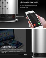 Bluetooth Amanico Wireless Portable with LED Color Lights Controlled by App Speakers,Outdoor or in Indoor Sleeping... N8