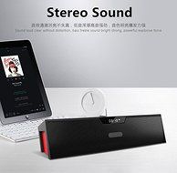MORNINGSUN SDY019 Base Output Power 10w Bluetooth Wireless Speaker, 1200mAH Battery, FM Radio, Ringtong Alarm,... N4