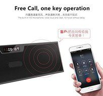 MORNINGSUN SDY019 Base Output Power 10w Bluetooth Wireless Speaker, 1200mAH Battery, FM Radio, Ringtong Alarm,... N5