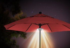 ION Audio Patio Mate | Umbrella Light and Bluetooth Stereo Speaker with Built-In Rechargeable Battery N2