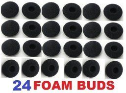 SoftRound 24 Pack Foam Earbud Earpad Ear Bud Pad Replacement Sponge Covers for Ipod Iphone Itouch Ipad Headsets... N2