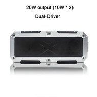 Solarphy Waterproof 20W Bluetooth Speakers Portable HD Stereo Speaker Dual Driver &amp; Built-in Mic Wireless Outdoor... N4