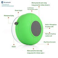 IPx4 Grade Waterproof Wireless Bluetooth Speaker, 2016 upgrade Bluetooth 4.1 Stereo Speaker With Sucker Mount... N3