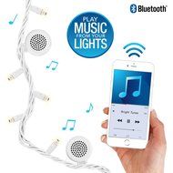 Innovative Technology BRT-200-WG Bright Tunes Decorative String Light with Bluetooth Speakers, White, 26-Feet N5