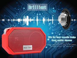 Waterproof Bluetooth Speaker, New Bee Wireless Mini Portable Stereo Bluetooth Speakers with CRS 4.0 for Camping... N9