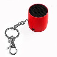 MixBin Portable Bluetooth Speaker with Keychain &amp; Phone Loudspeaker (Red)