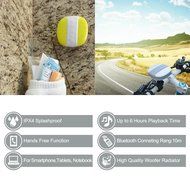 Shower &amp; Pool Speaker,Miomix MX-10 2 in 1 IPX4 Waterproof Bluetooth 3.0 Portable Speakerphone,with Bike Mount... N5