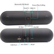Wireless Bluetooth Speakers, Portable Stereo Bluetooth Speakers with HD Audio and Surround Sound, Outdoor Pill... N4