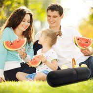 Wireless Bluetooth Speakers, Portable Stereo Bluetooth Speakers with HD Audio and Surround Sound, Outdoor Pill... N6