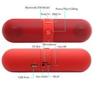 Wireless Bluetooth Speakers, Portable Stereo Bluetooth Speakers with HD Audio and Surround Sound, Outdoor Pill... N22