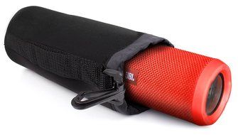 DURAGADGET Padded Black Water-Resistant Carry Pouch for NEW JBL Flip3 Portable Bluetooth Speaker - with Handy...