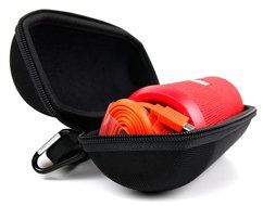 DURAGADGET Padded Black Water-Resistant Carry Pouch for NEW JBL Flip3 Portable Bluetooth Speaker - with Handy... N6