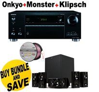 Onkyo TX-RZ610 7.2 Channel Network A/V Receiver + Polk Audio 5.1 TL1600 Speaker System + Monster - Platinum XP...