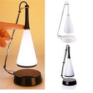 Wireless USB Touch Sensor Music LED Nightlight Table Lamp Mini Bluetooth Speaker For iPhone Laptop Color White