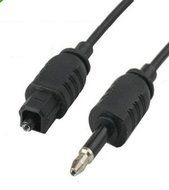 BephaMart TosLink Male To 3.5MM Male Digital Optical Audio Adapter Lead Cable N4