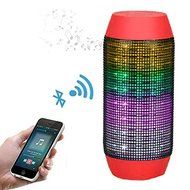 Pulse Wireless Bluetooth Speaker with Dynamic Glow LED Lights and Super Bass Speakers &amp; Microphone TF AUX USB... N8