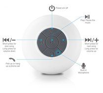 NOKEA Wireless Bluetooth 3.0 Waterproof Outdoor &amp; Shower Speaker, Mini Water Resistant Wireless Shower Speaker... N22