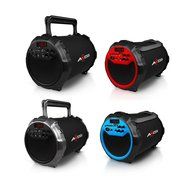 Axess SPBT1036-BK Rechargeable Speaker w/Bluetooth/FM/USB/SD/AUX-In/Wireless Mic N2