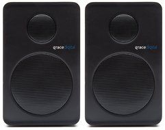 Grace Digital GDI-BTSP201 aptX Powered Bookshelf Bluetooth Speakers (Set of 2, Black) N3